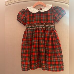 Plaid Dress with Peter Pan Collar